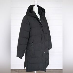 BCBGenergation Black Mid-Length Puffer Jacket Womens Size Extra Large
